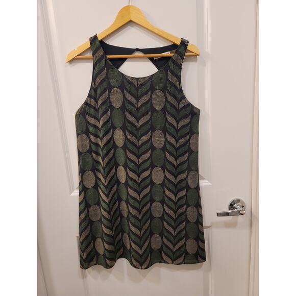 Alice + Olivia Shift Mini Dress in Leaf Print - Picture 3 of 9